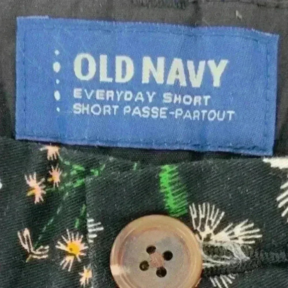 Old Navy Womens Multicolor Floral Print Flat Front Trouser Summer Shorts Size 8 - Picture 8 of 9